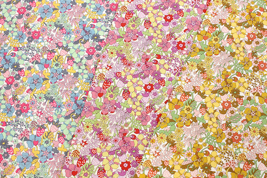 リバティプリント Flowertops ラセンビィ・コットン