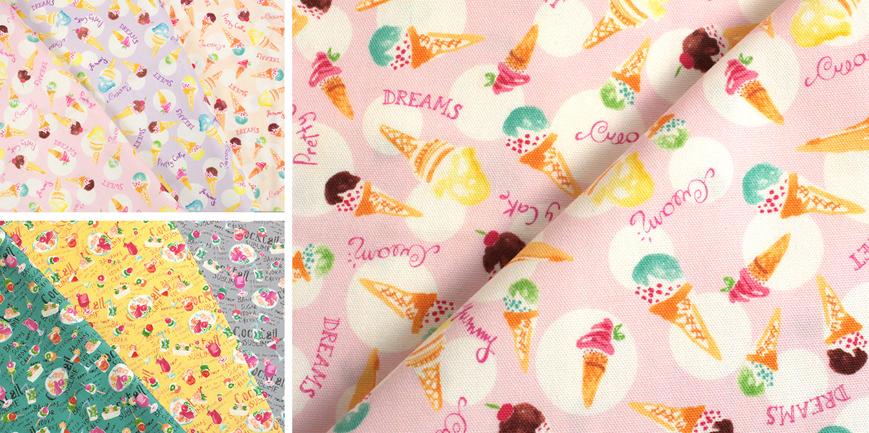 CRA-SEW collection Lovely Afternoon カットクロス オックス
