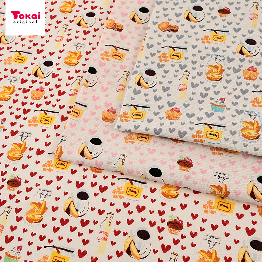CRA-SEW collection Lovely Afternoon カットクロス 綿麻キャンバス LovelyCafe