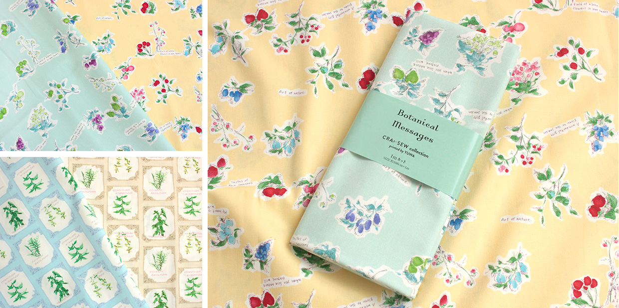 CRA-SEW collection BotanicalMessages カットクロス オックス