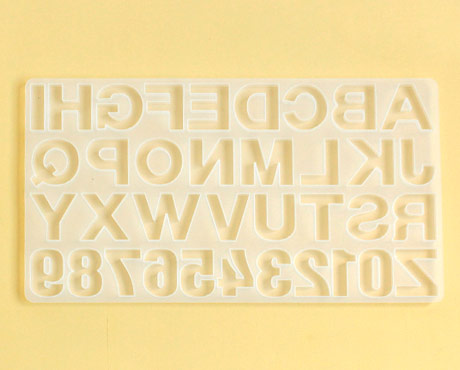 【クラフトハートトーカイトーカイオリジナル】シリコンモールド アルファベット+数字モールド