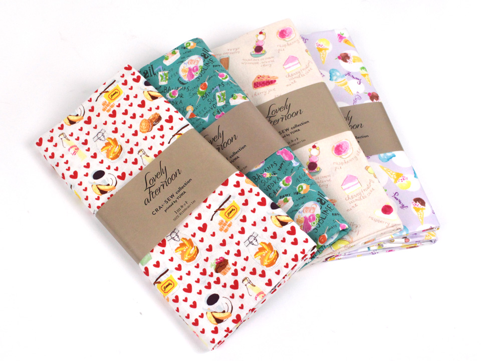 CRA-SEW collection Lovely Afternoon カットクロス オックス／綿麻キャンバス